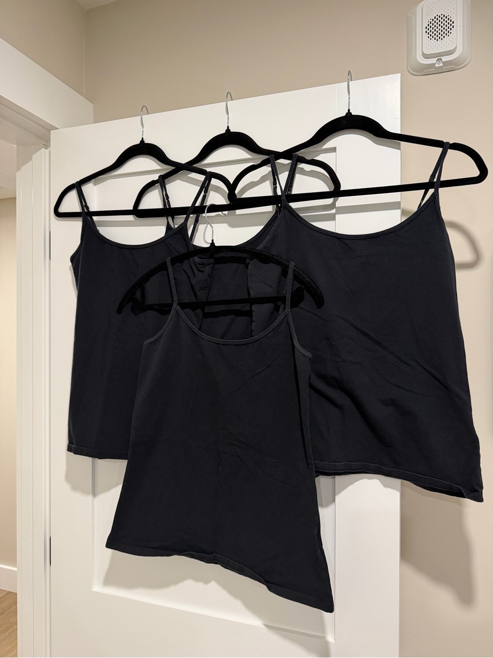 Classic Black Spaghetti Strap Tank Top Set of 4- Women